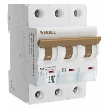 Автоматический выключатель 3P Werkel Автоматические выключатели W903P256 от ImperiumLoft