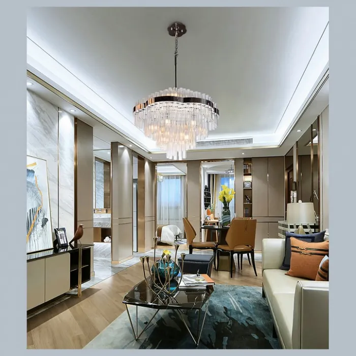 Подвесной светильник DeLight Collection Crystal Chemistry GP15071-L nickel от ImperiumLoft
