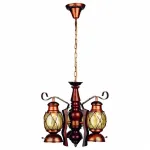 Подвесная люстра Omnilux Maceira OML-58303-03 Цвет арматуры коричневый Цвет плафонов коричневый от ImperiumLoft