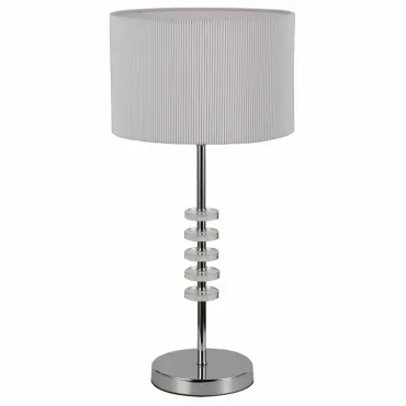 Настольная лампа декоративная Favourite Tesso 2680-1T цвет арматуры хром цвет плафонов белый от ImperiumLoft