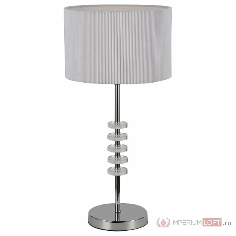Настольная лампа декоративная Favourite Tesso 2680-1T цвет арматуры хром цвет плафонов белый от ImperiumLoft