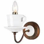 Светильник на штанге Arte Lamp Servizio A6483AP-1WH Цвет арматуры разноцветный Цвет плафонов зеленый