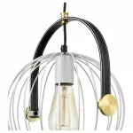 Подвесной светильник Vele Luce Pasquale 654 VL6251P01 Цвет арматуры черный Цвет плафонов белый от ImperiumLoft