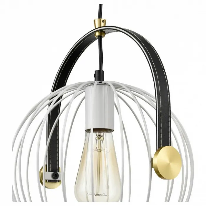 Подвесной светильник Vele Luce Pasquale 654 VL6251P01 Цвет арматуры черный Цвет плафонов белый от ImperiumLoft