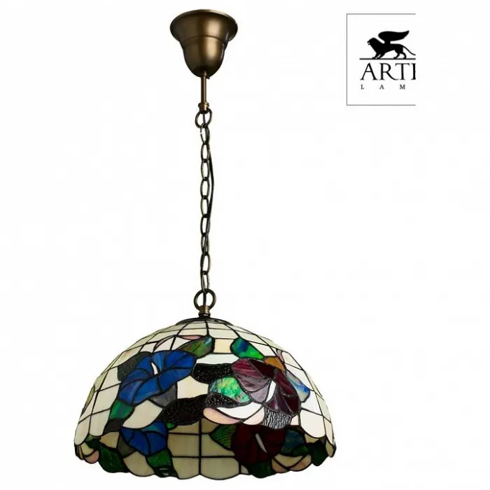 Подвесной светильник Arte Lamp Bouquet A3165SP-1BG Цвет арматуры медь Цвет плафонов разноцветный от ImperiumLoft