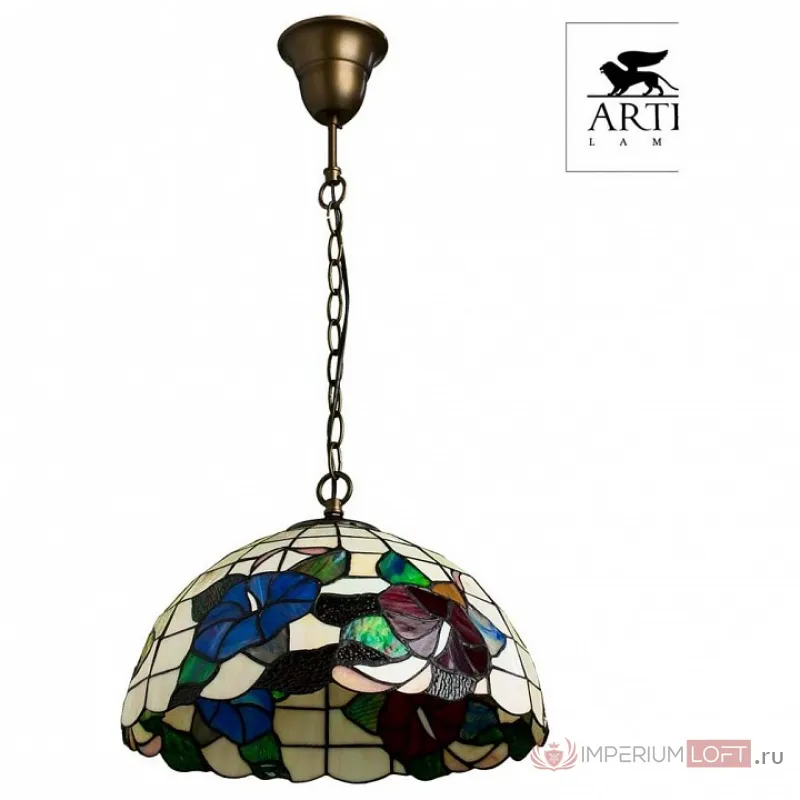 Подвесной светильник Arte Lamp Bouquet A3165SP-1BG Цвет арматуры медь Цвет плафонов разноцветный от ImperiumLoft