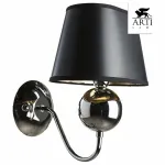 Бра Arte Lamp Turandot A4011AP-1CC Цвет арматуры хром Цвет плафонов черный