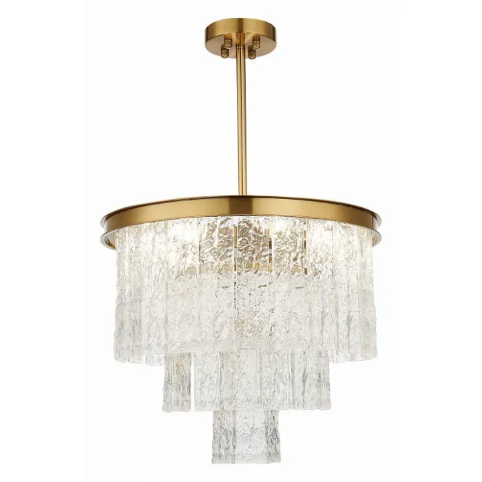 Люстра на штанге ST-Luce Corsia SL1230.302.06 Цвет арматуры Желтый Цвет плафонов Неокрашенный от ImperiumLoft