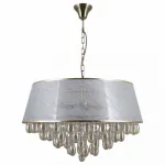 Подвесной светильник Omnilux Pineto OML-71803-08 Цвет арматуры бронза Цвет плафонов серый от ImperiumLoft