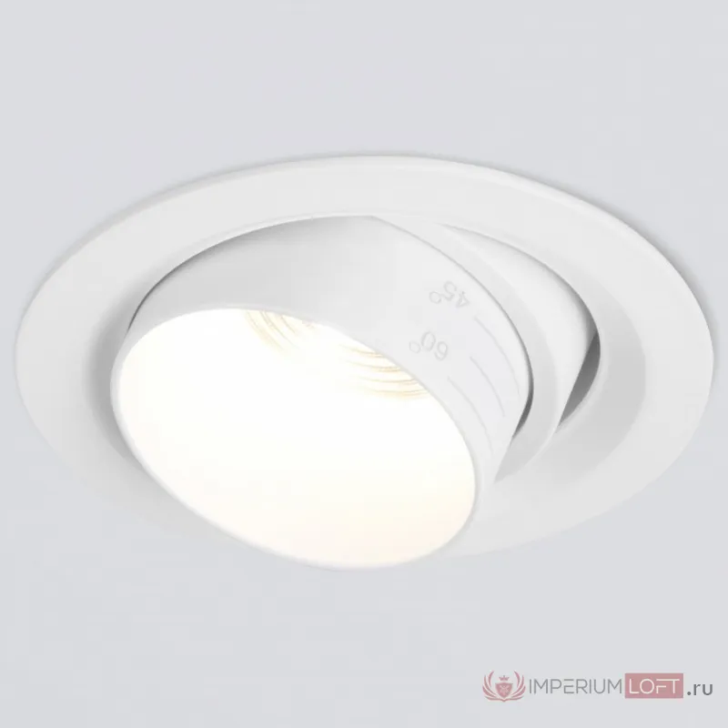 Встраиваемый светильник на штанге Elektrostandard 9919 LED a052459 Цвет арматуры белый Цвет плафонов белый от ImperiumLoft