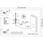 Светильник на штанге Eglo Faedo 3 97457 от ImperiumLoft