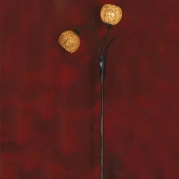 Торшер Lussole Bagheria LSF-6205-02 Цвет арматуры коричневый Цвет плафонов оранжевый
