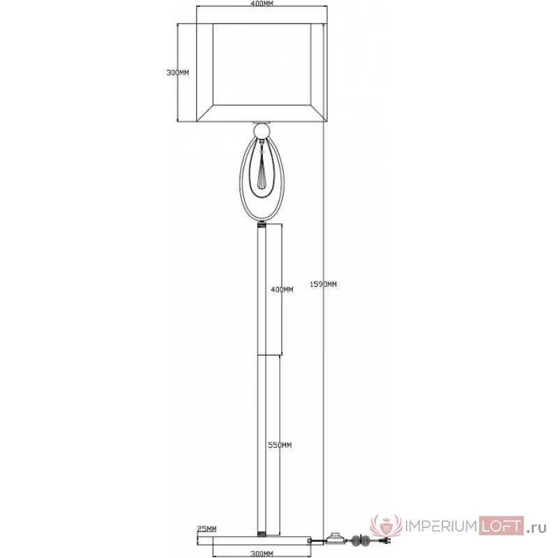 Торшер Moderli Dark V2581-1F от ImperiumLoft