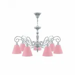 Подвесная люстра Maytoni Classic 8 E3-07-G-LMP-O-24 Цвет арматуры белый Цвет плафонов красный от ImperiumLoft