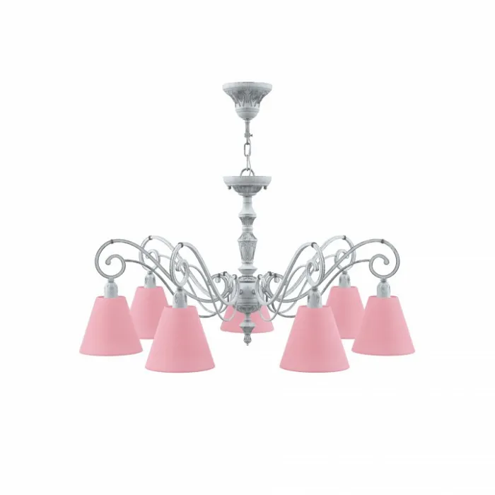 Подвесная люстра Maytoni Classic 8 E3-07-G-LMP-O-24 Цвет арматуры белый Цвет плафонов красный от ImperiumLoft