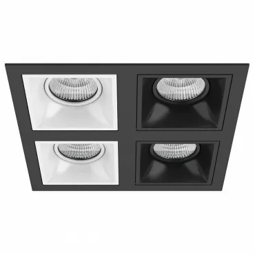 Встраиваемый светильник Lightstar Domino D54706060707 цвет арматуры черно-белый