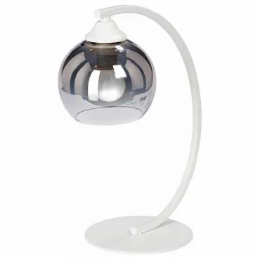 Настольная лампа декоративная Vitaluce V4354 V4354-0/1L Цвет плафонов серый Цвет арматуры белый