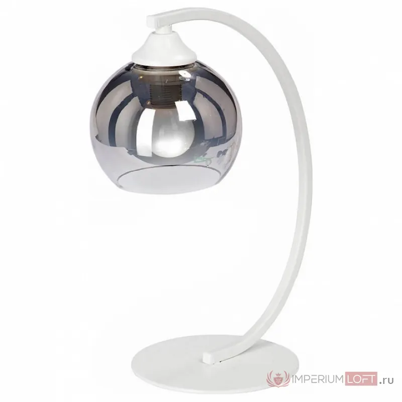 Настольная лампа декоративная Vitaluce V4354 V4354-0/1L Цвет плафонов серый Цвет арматуры белый от ImperiumLoft
