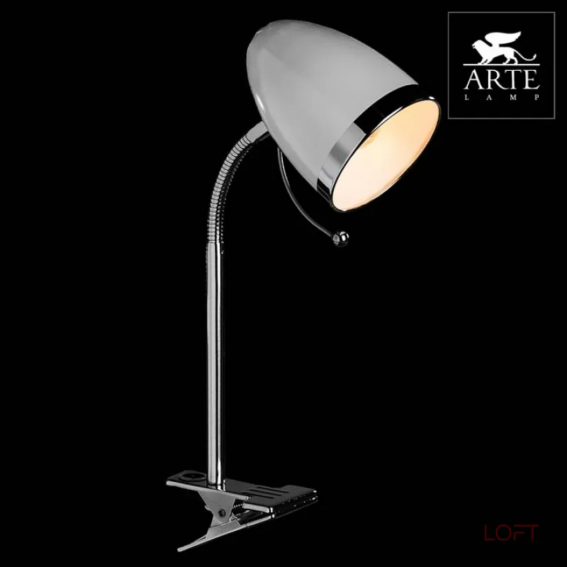 Настольная лампа офисная Arte Lamp Cosy A6155LT-1WH Цвет арматуры хром Цвет плафонов хром от ImperiumLoft Настольная лампа офисная Arte Lamp Cosy A6155LT-1WH Цвет арматуры хром Цвет плафонов хром от ImperiumLoft