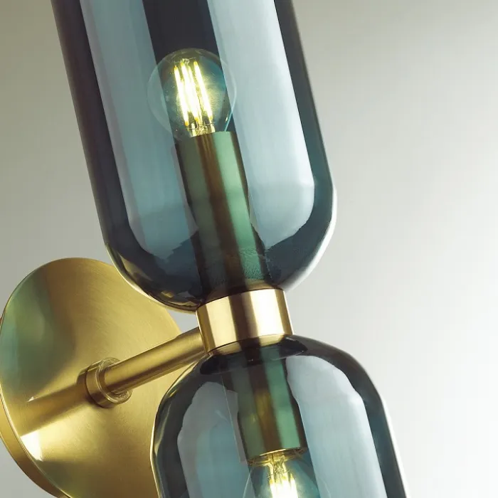Бра Odeon Light Orinoco 4803/2W Цвет плафонов синий Цвет арматуры бронза от ImperiumLoft