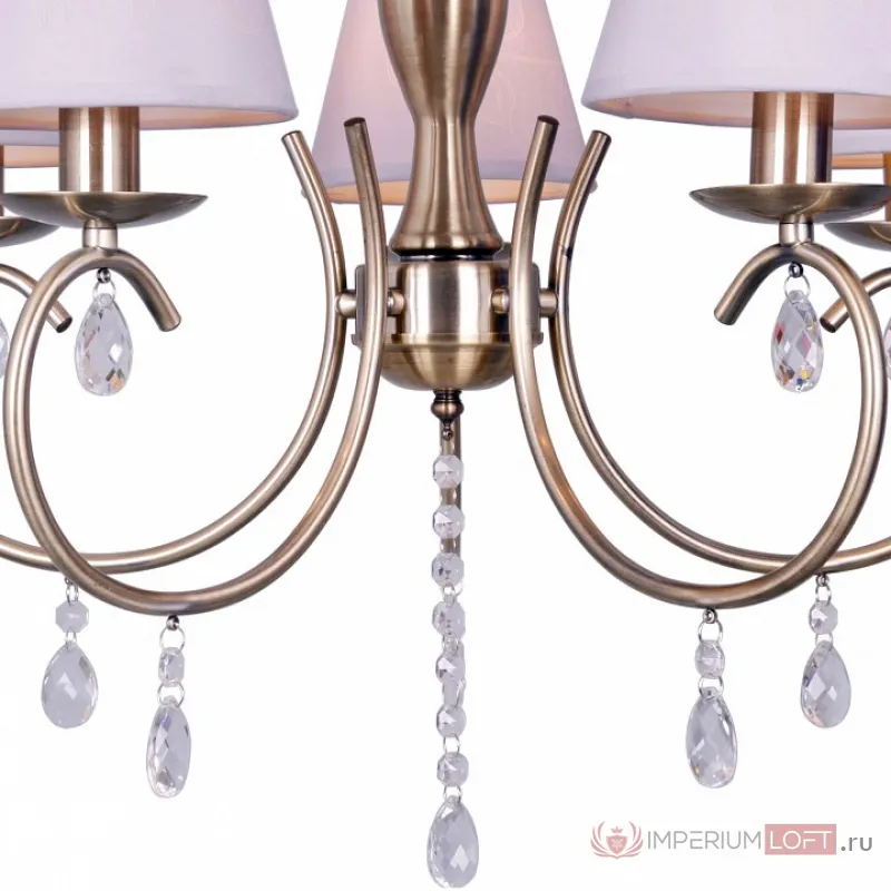 Подвесная люстра TopLight Gillian TL1136-5H Цвет арматуры бронза Цвет плафонов голубой от ImperiumLoft