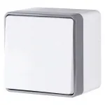 Выключатель одноклавишный влагозащищенный Werkel белые W5010201 от ImperiumLoft