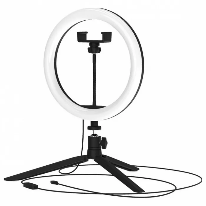 Настольная лампа офисная Gauss Ring Light RL002 Цвет плафонов черный от ImperiumLoft