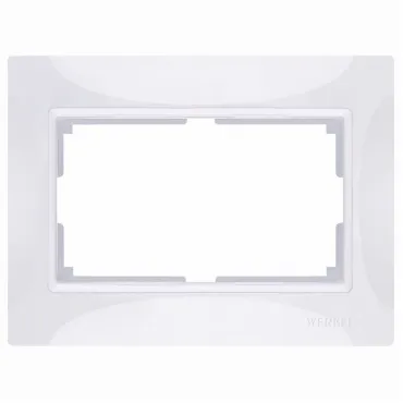 Рамка для двойной розетки Werkel WL03 WL03-Frame-01-DBL-white (Белый) Цвет арматуры белый