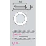 Встраиваемый светильник Horoz Electric HL6758L HRZ00000298 Цвет арматуры белый