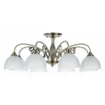 Люстра на штанге Arte Lamp Spica A3037PL-8AB Цвет арматуры Коричневый Цвет плафонов Белый от ImperiumLoft