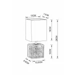 Настольная лампа декоративная Arte Lamp Fiori A4429LT-1BA Цвет плафонов черный Цвет арматуры черный