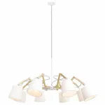 Подвесная люстра Arte Lamp Pinocchio A5700LM-8WH Цвет арматуры белый Цвет плафонов белый от ImperiumLoft