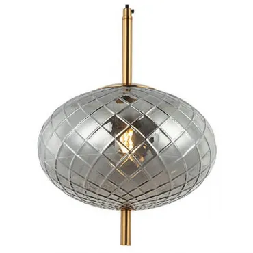 Подвесной светильник Stilfort Sphere 2136/06/01P Цвет плафонов серый Цвет арматуры золото