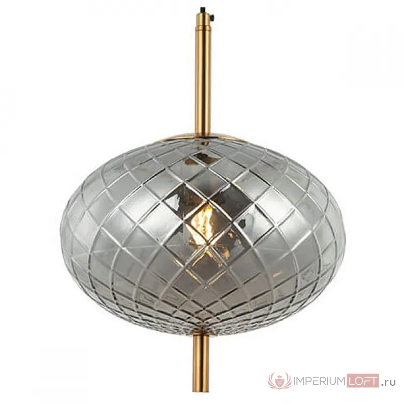Подвесной светильник Stilfort Sphere 2136/06/01P Цвет плафонов серый Цвет арматуры золото от ImperiumLoft