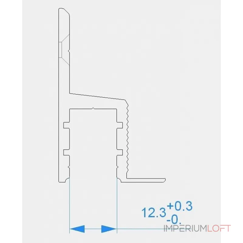 Профиль накладной  Deko-Light ET-03-10 975485 Цвет арматуры белый
