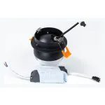Встраиваемый светильник Arte Lamp Deneb A7249PL-1BK Цвет арматуры Черный Цвет плафонов Серый