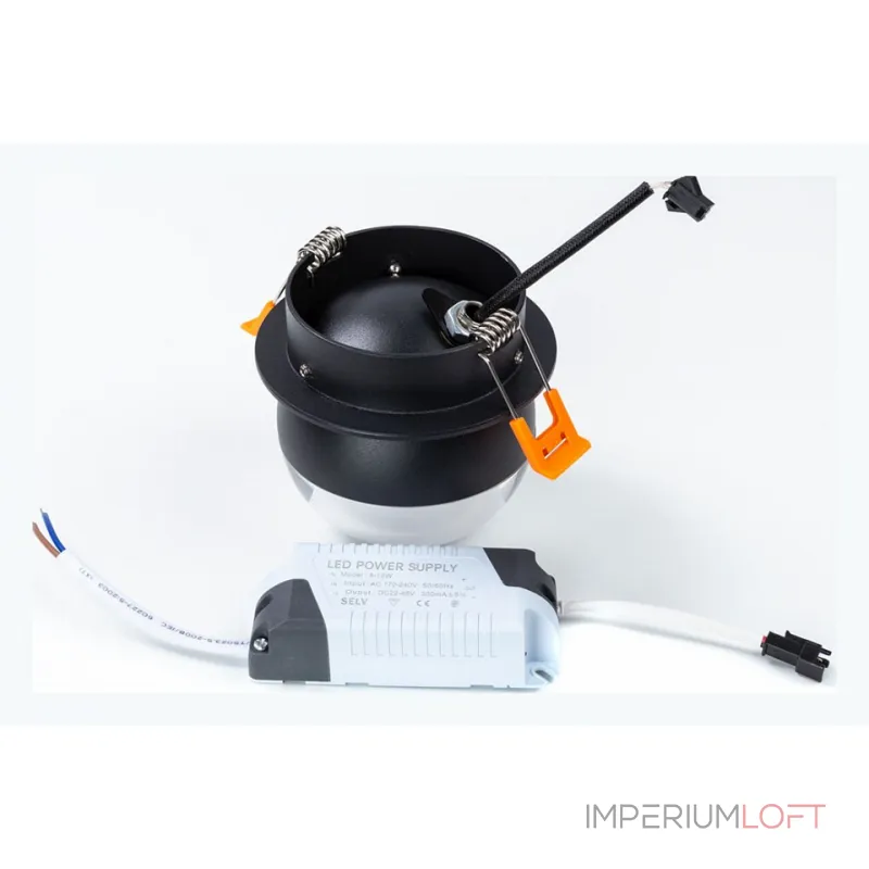 Встраиваемый светильник Arte Lamp Deneb A7249PL-1BK Цвет арматуры Черный Цвет плафонов Серый Встраиваемый светильник Arte Lamp Deneb A7249PL-1BK Цвет арматуры Черный Цвет плафонов Серый