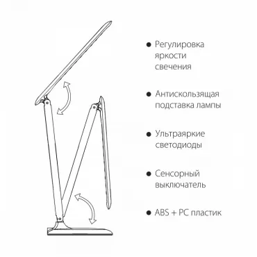 Настольная лампа офисная Elektrostandard Alcor a037478 Цвет плафонов черный Цвет арматуры черный от ImperiumLoft