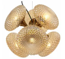 Подвесная люстра Stilfort Roxie 2095/05/06P Цвет плафонов янтарный Цвет арматуры бронза