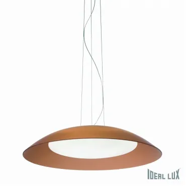 Подвесной светильник Ideal Lux Lena LENA SP3 D64 MARRONE Цвет арматуры хром Цвет плафонов коричневый