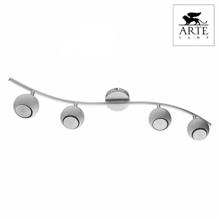 Спот Arte Lamp Piatto A6251PL-4WH Цвет арматуры белый Цвет плафонов белый от ImperiumLoft