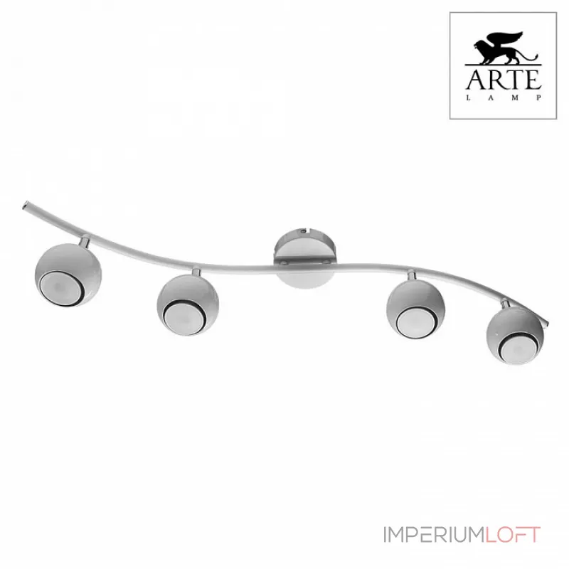 Спот Arte Lamp Piatto A6251PL-4WH Цвет арматуры белый Цвет плафонов белый от ImperiumLoft