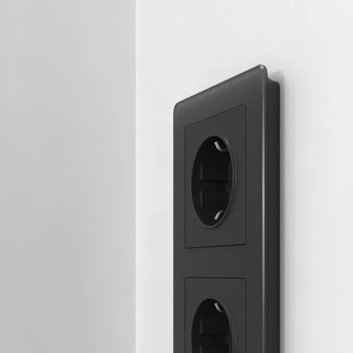 Рамка на 3 поста Werkel Acrylic черный W0032708 от ImperiumLoft