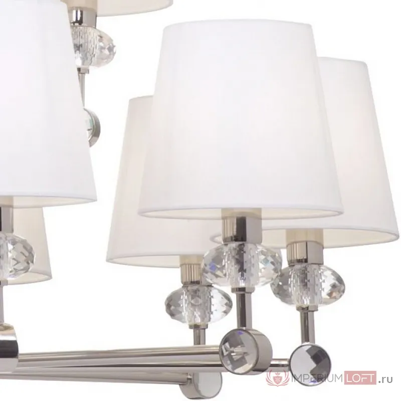 Подвесная люстра Maytoni Riverside MOD018PL-15CH Цвет арматуры хром Цвет плафонов белый от ImperiumLoft