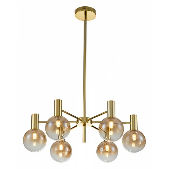 Люстра на штанге Indigo Collana 13015/6R Gold от ImperiumLoft