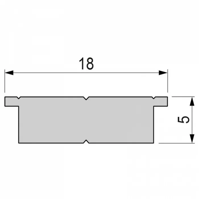 Профиль накладной  Deko-Light T-01-15 970764 Цвет арматуры серебро от ImperiumLoft