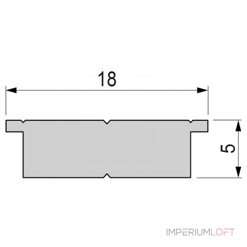 Профиль накладной  Deko-Light T-01-15 970764 Цвет арматуры серебро