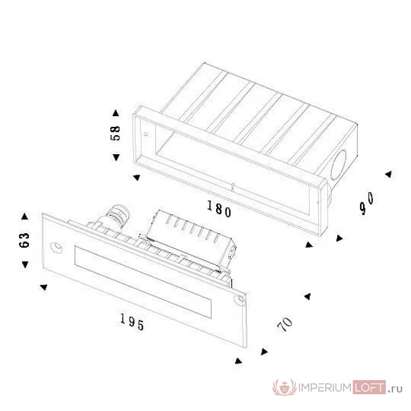 Встраиваемый в дорогу светильник Deko-Light Line I WW 730292 Цвет арматуры серебро Цвет плафонов прозрачный от ImperiumLoft