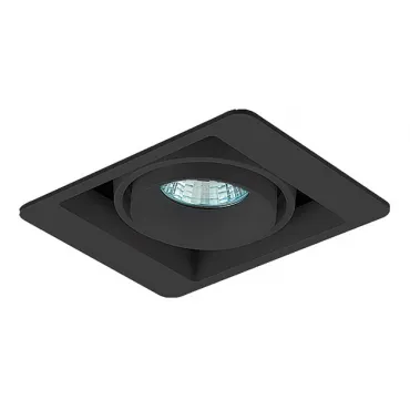 Встраиваемый светильник Donolux DL18615 DL18615/01WW-SQ Shiny black/Black от ImperiumLoft