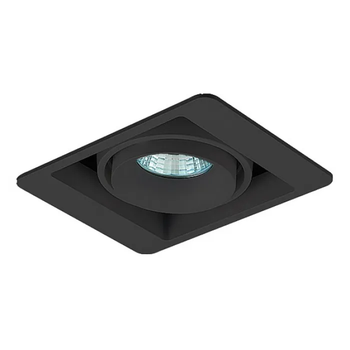 Встраиваемый светильник Donolux DL18615 DL18615/01WW-SQ Shiny black/Black от ImperiumLoft